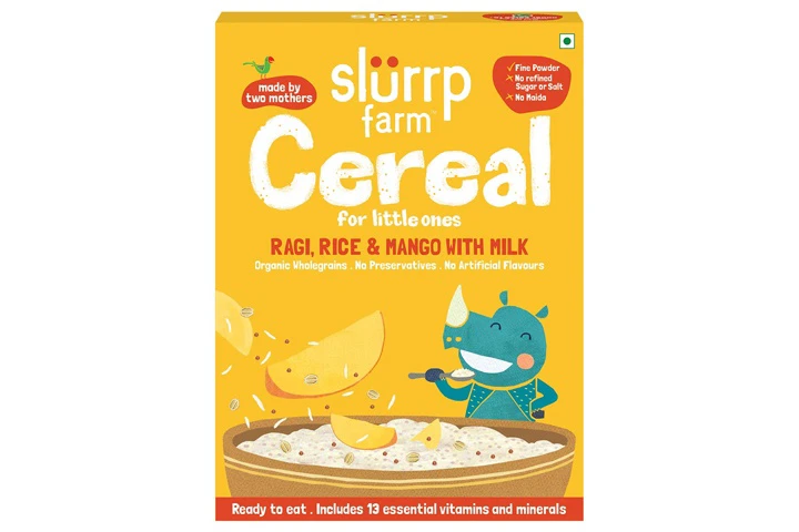 Cereal for Little Ones - Ragi, Rice & Mango with Milk