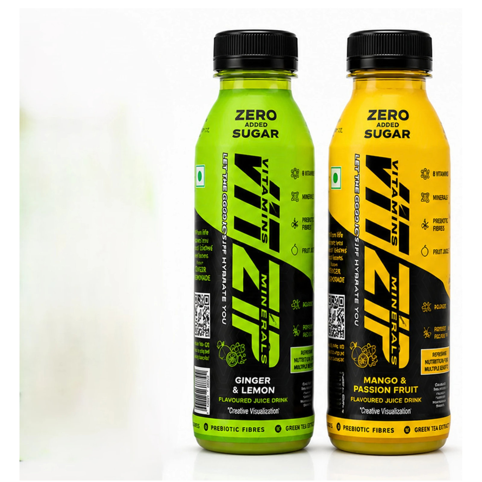 VITZIP Mango Passion & Ginger Lemon Combo Pack of 6